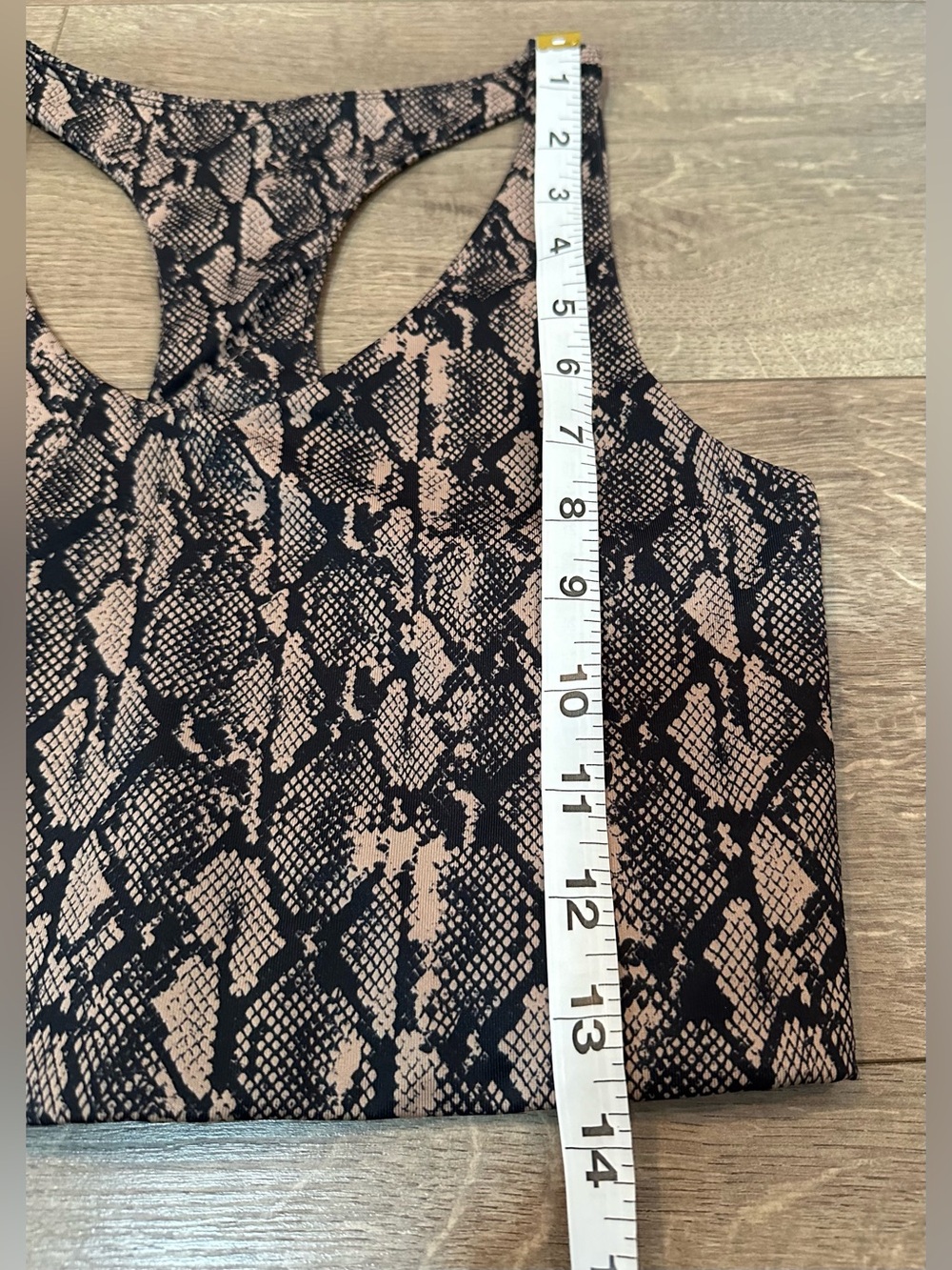 Zella Snake Print Racerback Top Size Small - Picture 8 of 13